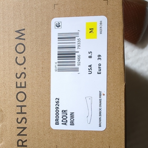 Born Adour Ballet Flat in Brown Snake Print - Picture 9 of 9